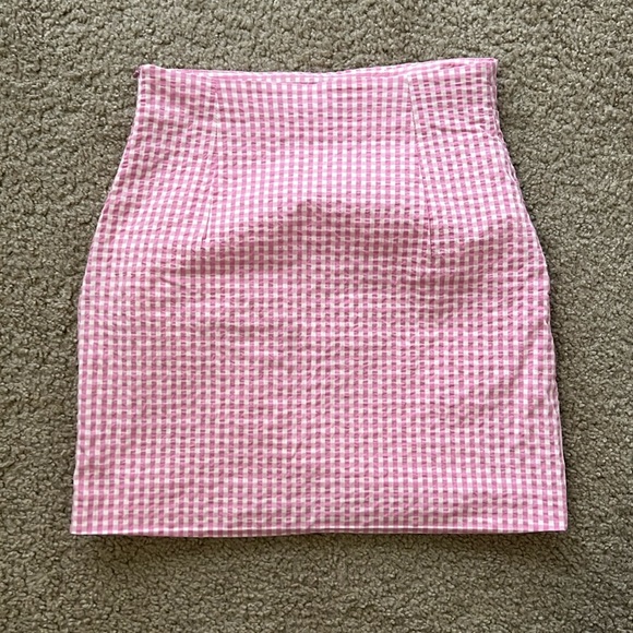 Zara Gingham Wrap Skirt - Picture 3 of 4